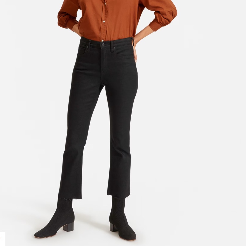 Everlane High Rise Kick Crop Jeans sz 27. Gently used